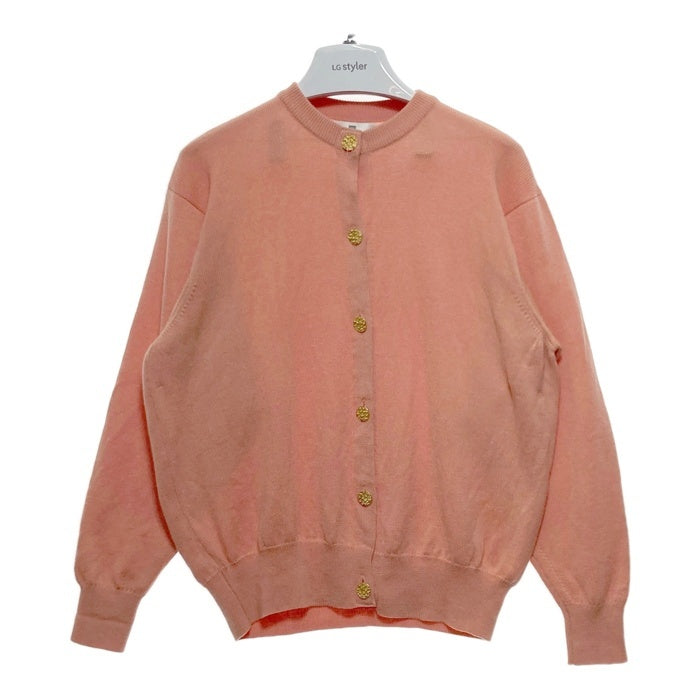 BALLANTYNE バランタイン ピュアニューウール カーディガン サーモンピンク Size44 瑞穂店