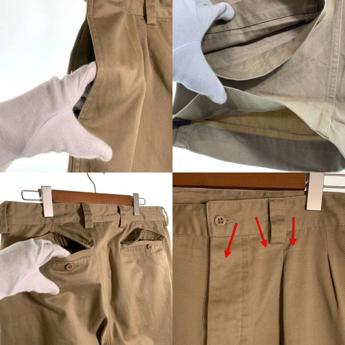 WAIPER.INC ワイパーインク フランス軍 M52 2タック チノトラウザーパンツ カーキ Size 26 福生店