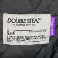 DOUBLE STEAL ダブルスティール 中綿ジャケット ピンストライプ グレー sizeXL 瑞穂店
