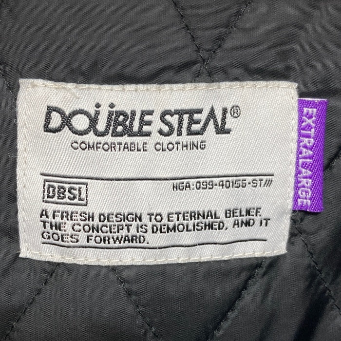 DOUBLE STEAL ダブルスティール 中綿ジャケット ピンストライプ グレー sizeXL 瑞穂店