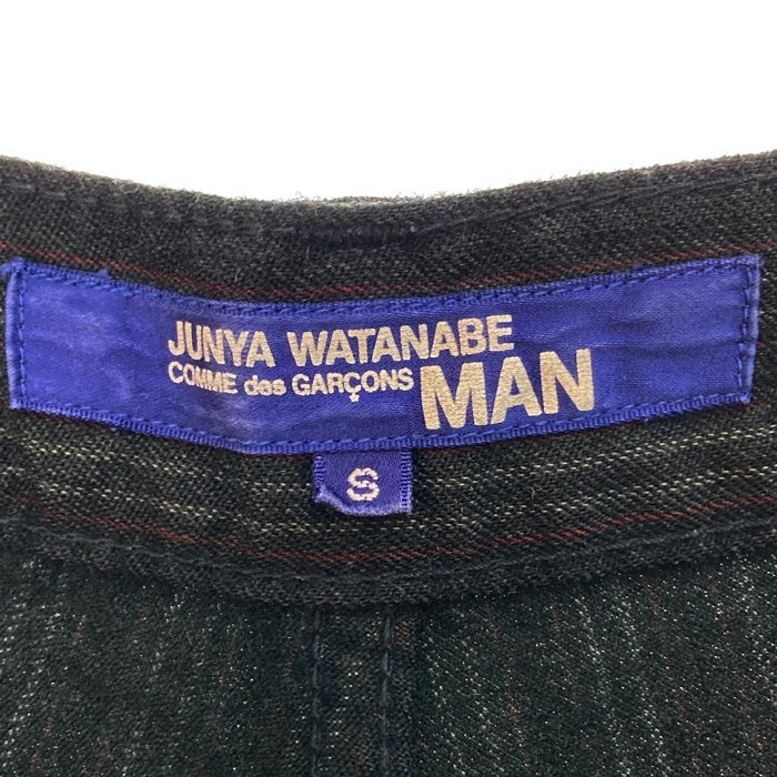 JUNYA WATANABE MAN COMME des GARCONS ジュンヤワタナベマン コムデギャルソン AD2006 ストライプ パンツ チャコールグレー sizeS※変色有★ 瑞穂店