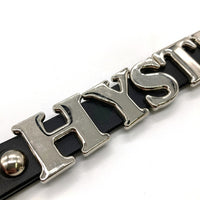 HYSTERIC GLAMOUR ヒステリックグラマー スタッズ シルバーロゴ ベルト ブラック 瑞穂店