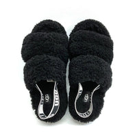 UGG アグ 1120876 オー フラッフィータ  サンダル ブラック size23cm 瑞穂店