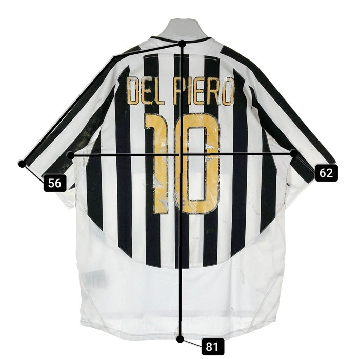 NIKE ナイキ 114321 ユベントス 03/04 ホーム ユニフォーム ＃10 デルピエロ スクデットワッペン付 ホワイト sizeXL 瑞穂店