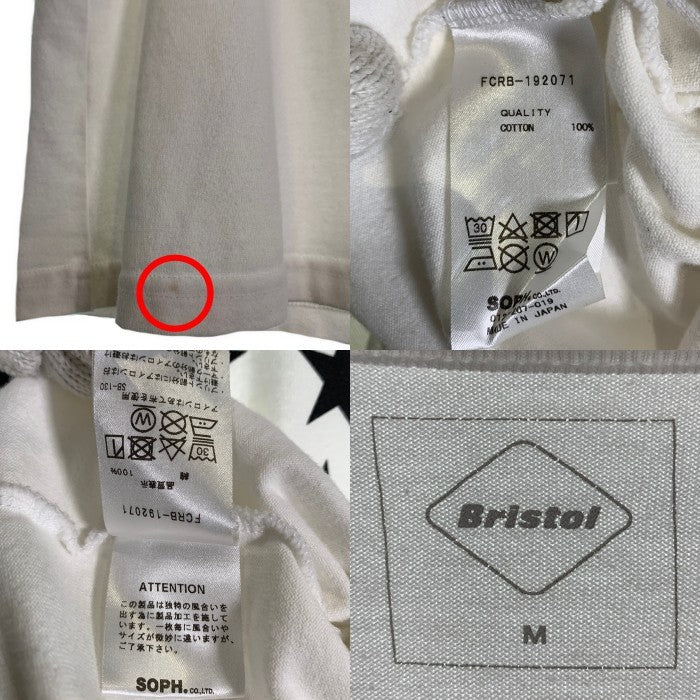 F.C.Real Bristol エフシーレアルブリストル 19AW 42 STARS TEE プリントTシャツ ホワイト FCRB-192071 Size M 福生店