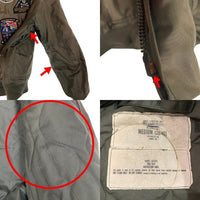 80's U.S.AIR FORCE 米空軍 CWU-45/P フライトジャケット オリーブ ISRATEX カスタムワッペン Size 38-40 (M) 福生店
