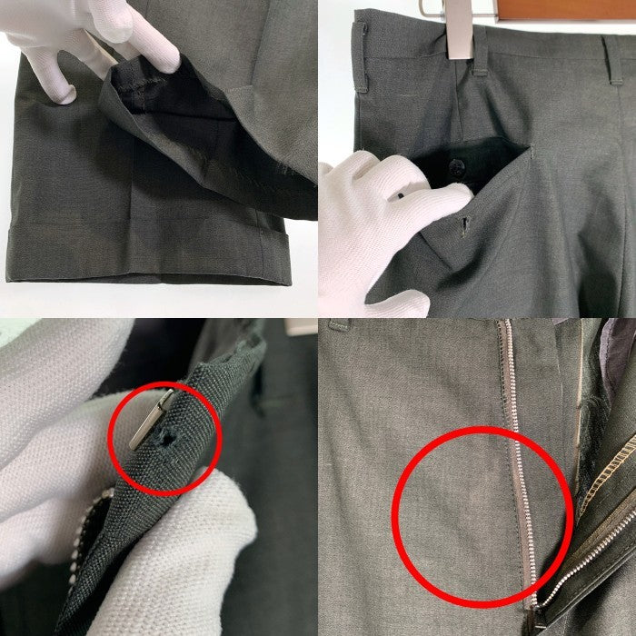 50-60's ブランド不明 GRIPPER ZIPPER スラックス モスグリーン Size 90cm 福生店