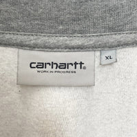 Carhartt WIP カーハートワークインプログレス Half Zip American Script Sweat ハーフジップ プルオーバースウェットトレーナー グレー Size XL 瑞穂店