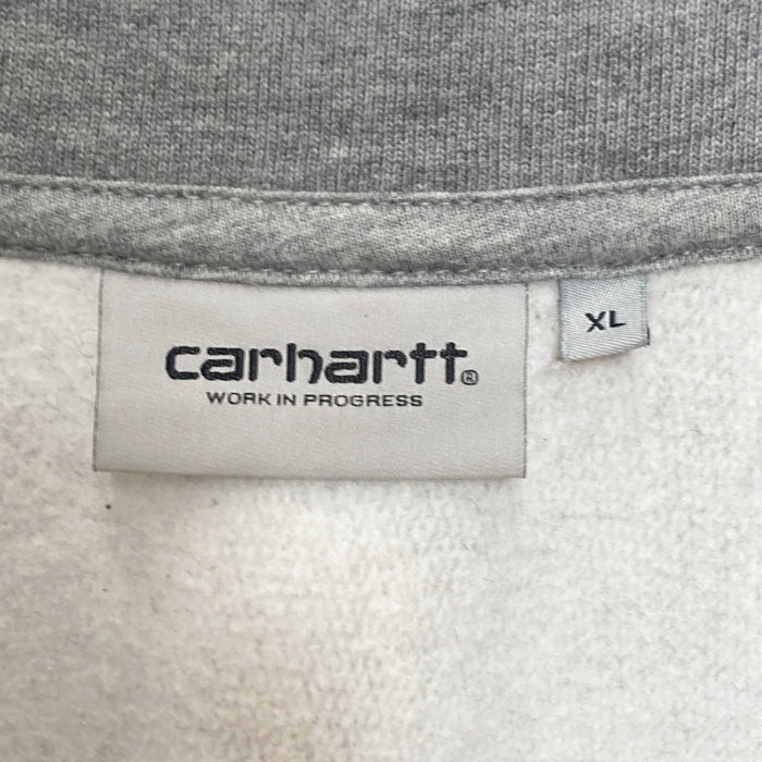 Carhartt WIP カーハートワークインプログレス Half Zip American Script Sweat ハーフジップ プルオーバースウェットトレーナー グレー Size XL 瑞穂店