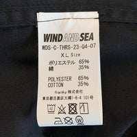 WIND AND SEA ウィンダンシー 23SS THRASHER スラッシャー プリント ワークシャツ ブラック 半袖 WDS-C-THRS-23-Q4-07 Size XL 福生店