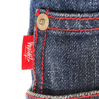 STUSSY ステューシー バックロゴ ショーンフォント デニム ショートパンツ インディゴ size34 瑞穂店