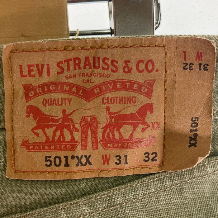 Levi's リーバイス 501XX 00501-1437 カラー デニム パンツ グリーン sizeW31 瑞穂店