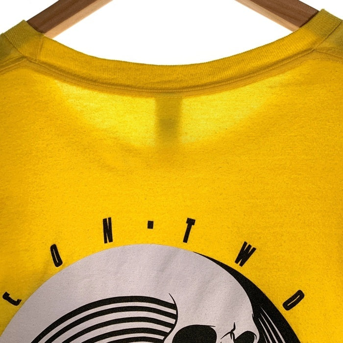 American Apparel アメリカンアパレル TWO JS KICKS SNEAKER CON Tシャツ イエロー Size M 福生店