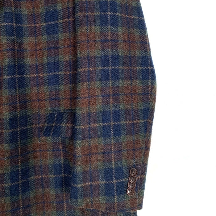 Brooks Brothers ブルックスブラザーズ ウール チェック柄 2B テーラードジャケット グリーン ネイビー Size 44R 福生店
