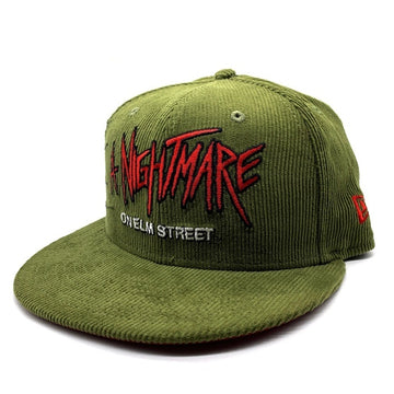 NEW ERA ニューエラ A NIGHTMARE on Elm Street エルム街の悪夢 59FIFTY ベースボールキャップ コーデュロイ モスグリーン Size 7 1/2 (59.6cm) 福生店