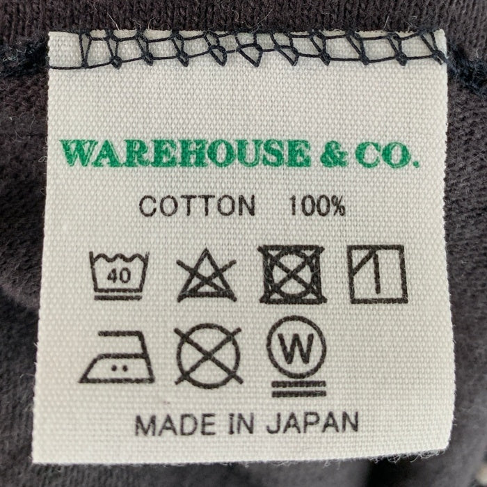 WAREHOUSE ウエアハウス Lot 4601 UNBEATABLE 半袖 プリント Tシャツ ブラック Size L 福生店