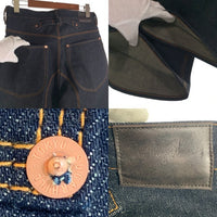 SUGARHILL シュガーヒル CLASSIC DOUBLE KNEE DENIM PANTS 馬革 ホースレザー クラシック ダブルニー デニムパンツ リジットインディゴ CLASS003 Size 32 福生店