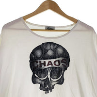 Vivienne Westwood MAN ヴィヴィアンウエストウッドマン CHAOS スカルプリントTシャツ ホワイト Size F 福生店