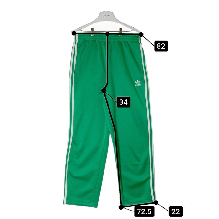 adidas アディダス アディカラー クラシックス+ ワイドレッグトラックパンツ II5771 シルバーメタリック×グリーン sizeXL 瑞穂店