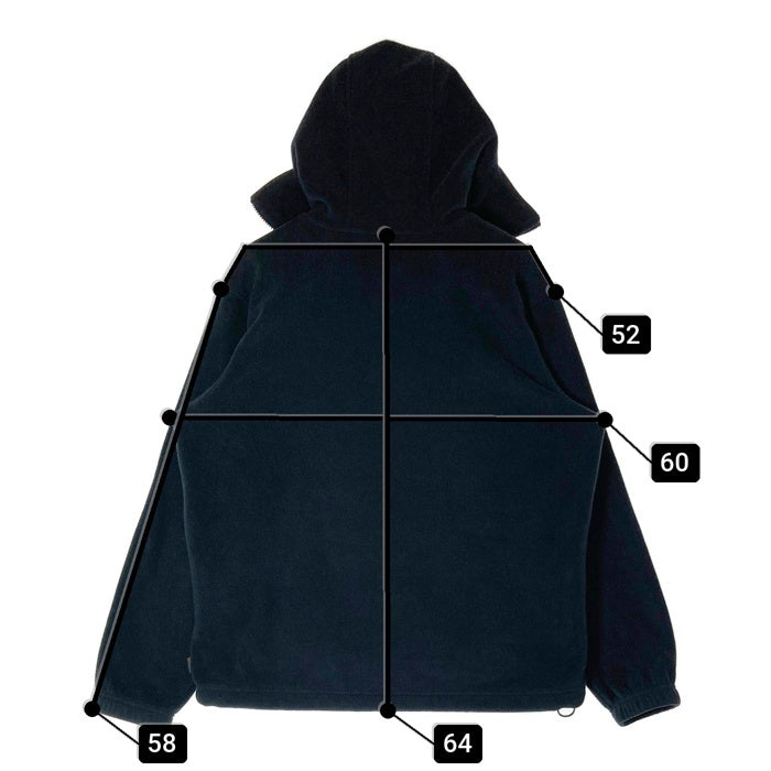 Supreme シュプリーム 24FW Polartec Facemask Half Zip Hooded Sweatshirt ポーラーテック ハーフジップ スウェットパーカー ブラック sizeS 瑞穂店