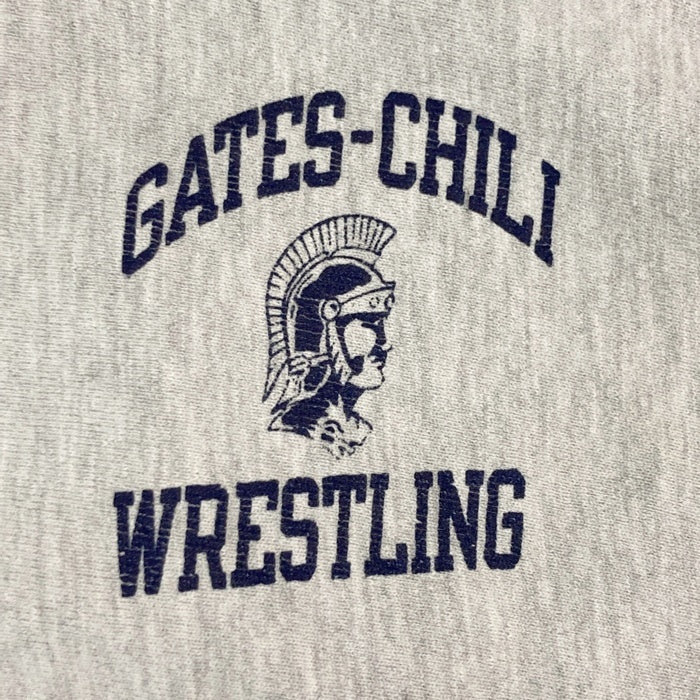 90's Champion チャンピオン GATES CHILI WRESTLING リバースウィーブ スウェットパーカー グレー USA製 Size XL 瑞穂店