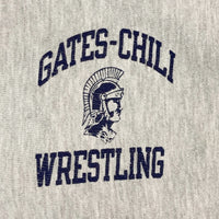90's Champion チャンピオン GATES CHILI WRESTLING リバースウィーブ スウェットパーカー グレー USA製 Size XL 瑞穂店