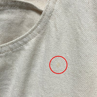 KENZO JEANS ケンゾージーンズ 北斎タグ メタルパッチ ボタンフライ デニムパンツ 生成り size79cm-① 瑞穂店