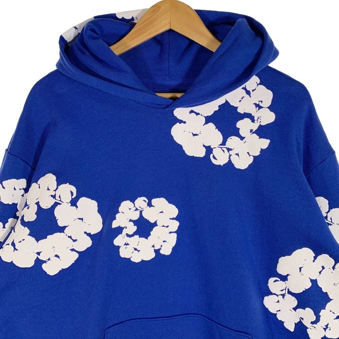 DENIM TEARS デニムティアーズ COTTON WREATH HOODIE コットンリース プルオーバースウェットパーカー ブルー Size XL 福生店