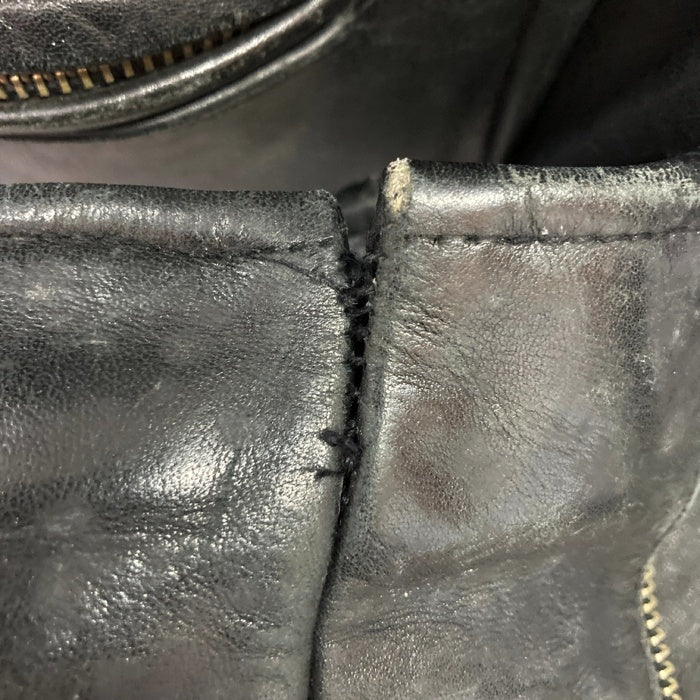 HARLEY DAVIDSON ハーレーダビッドソン レザー シングルライダース ブラック sizeS※全体的にダメージ使用感あり 瑞穂店