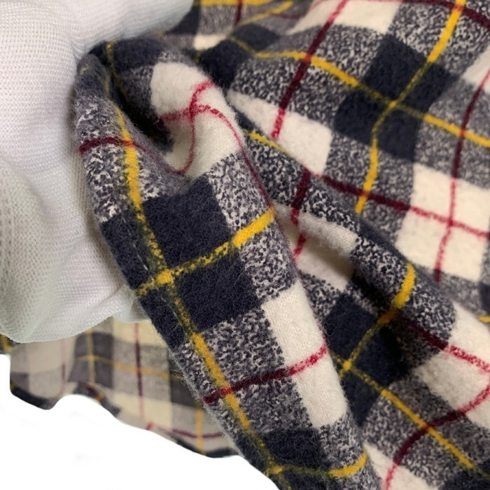 80's TOWNCRAFT タウンクラフト フランネルチェックシャツ コットン ホワイト ネイビー Size XL-R 福生店