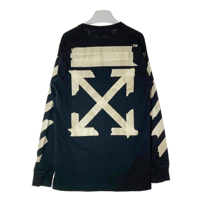 OFF-WHITE オフホワイト 20SS TAPE ARROW プリント ロングTシャツ ブラック sizeL 瑞穂店