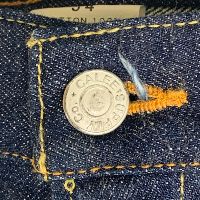 CALEE キャリー セルビッチ ストレート デニムパンツ 赤耳 インディゴ Size 34 福生店