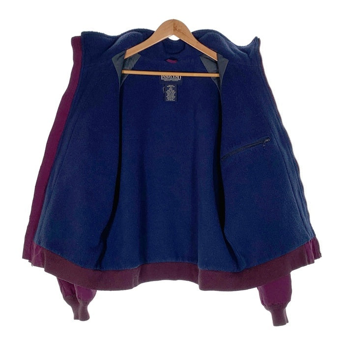 90's LANDS'END ランズエンド SQUALL JACKET スコールジャケット ナイロン パープル フリースライナー USA製 Size M 福生店