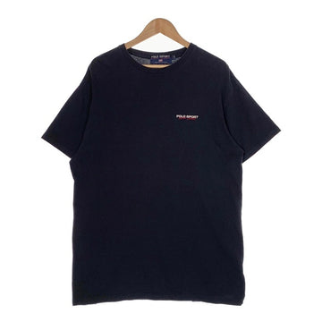 90-00's POLO SPORT ポロスポーツ ワンポイント刺繡 クルーネック Tシャツ ネイビー Size L 福生店