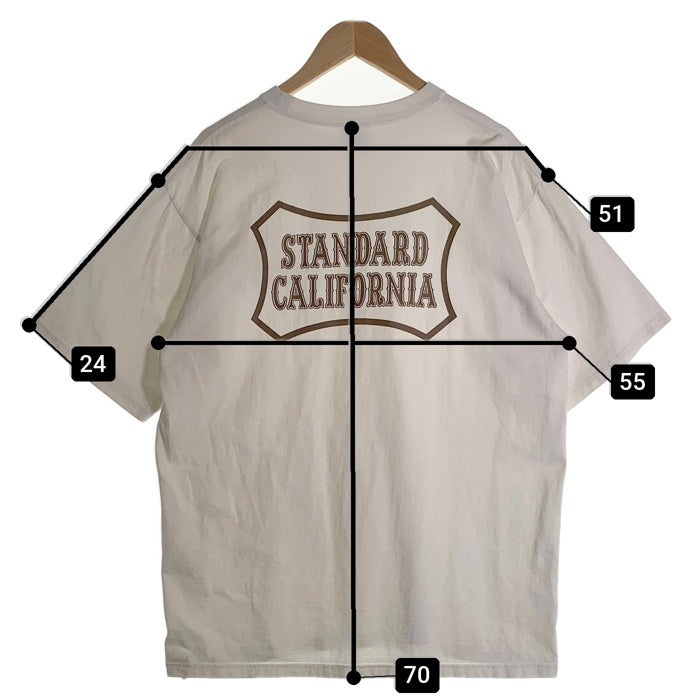 STANDARD CALIFORNIA スタンダードカリフォルニア ロゴプリントTシャツ 半袖 ホワイト Size XL 福生店