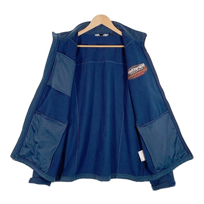 Eddie Bauer エディーバウアー ソフトシェルジャケット ブルー 内フリース 企業刺繡 EB532 Size L 福生店