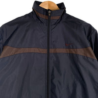 00's~ NIKE ナイキ ジップアップジャケット スタンドカラー ウィンドブレーカー ブラック ブラウン 239378 Size M 福生店