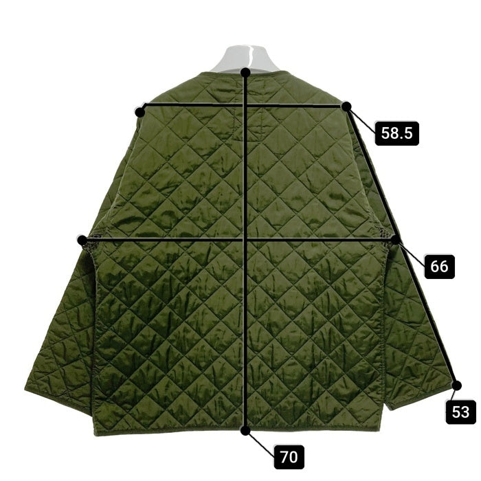 イギリス軍 ダブルボタン キルティング ライナージャケット オリーブ size170/112 瑞穂店