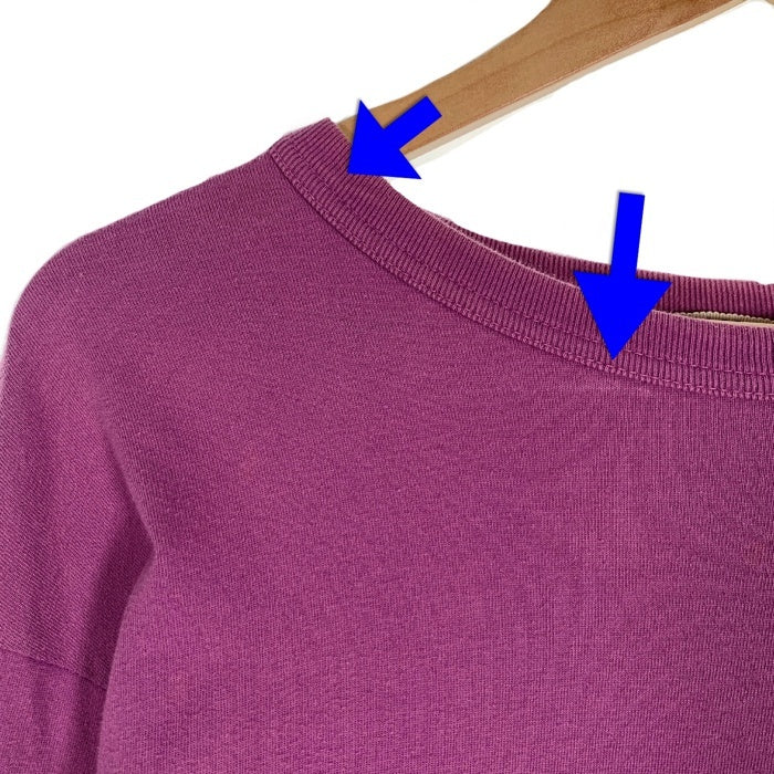 AURALEE オーラリー 18SS SOFT CORD L/S TEE ロングスリーブTシャツ パープル A85P01MT Size 5 福生店