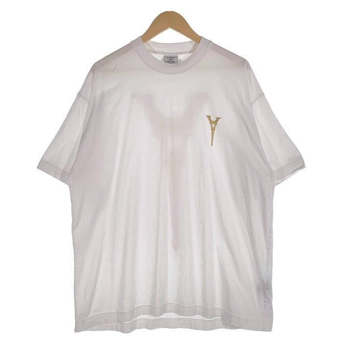 VETEMENTS ヴェトモン  Eiffel Tower Logo T-Shirt エッフェル塔 ロゴプリント Tシャツ ホワイト UA53TR250W Size S 福生店