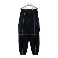 OY オーワイ カーゴ ジョガーパンツ リフレクターパイピング ブラック Size S 相当 瑞穂店