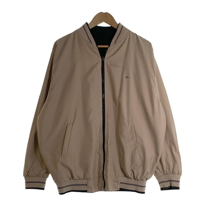 LACOSTE ラコステ リバーシブル ジップアップ ナイロン ジャケット ネイビー ベージュ Size L相当 福生店