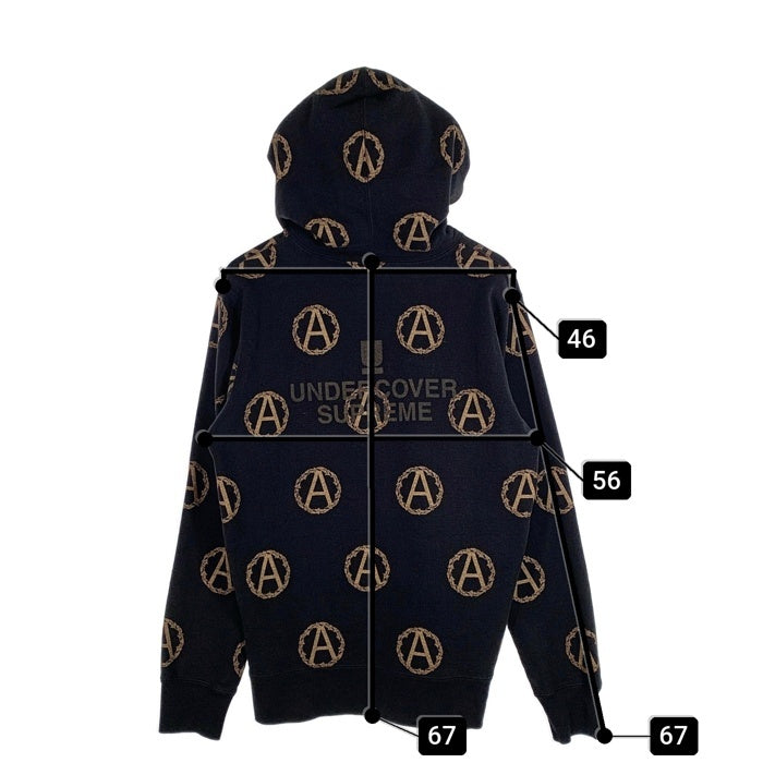 SUPREME シュプリーム 16AW UNDERCOVER アンダーカバー Anarchy Hooded Sweatshirt アナーキー プルオーバースウェットパーカー ブラック Size M 福生店