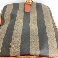 FENDI フェンディ ペカン柄 2WAY ボストンバッグ ブラック×ブラウン 瑞穂店