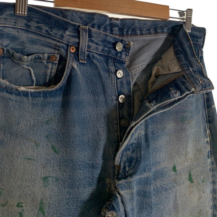 80's Levi's リーバイス 501 デニムパンツ レッドライン 赤耳 インディゴ ペンキ ダメージ リペア有 Size 35×36 福生店