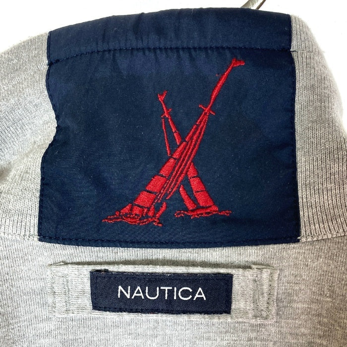 NAUTICA ノーティカ リバーシブル ブルゾン グレー×ネイビー sizeM ※所々汚れあり 瑞穂店