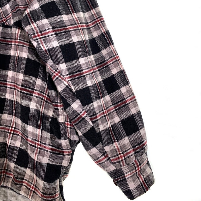 90's~ Stillwater Supply Co ジップアップ フランネルチェックシャツジャケット 中綿 グレー ブラック Size L 福生店