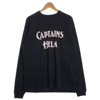 CAPTAINS HELM キャプテンズヘルム NEW STANDARD LOGO L/S TEE ロゴプリント ロングスリーブTシャツ ブラック CH24-SP-T01 Size L 福生店