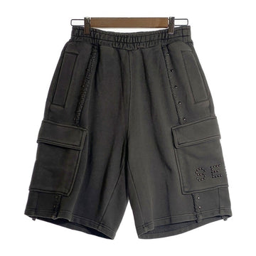 WIND AND SEA ウィンダンシー Sulfer Acid Studs Sweat Short サルファーアシッドスタッズ スウェットショーツ ショートパンツ チャコール WDS-O-STD-24-Q4-CS-03 Size M 福生店