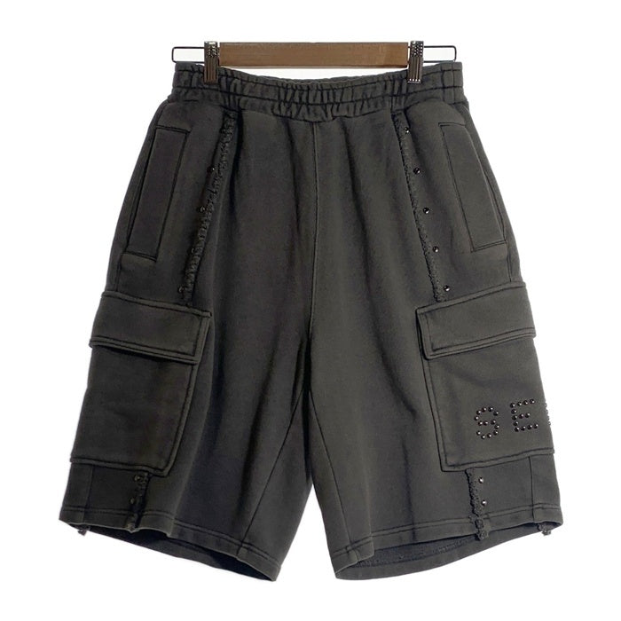 WIND AND SEA ウィンダンシー Sulfer Acid Studs Sweat Short サルファーアシッドスタッズ スウェットショーツ ショートパンツ チャコール WDS-O-STD-24-Q4-CS-03 Size M 福生店